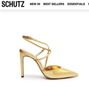 NWOB Schutz Aimee Specchio Leather Pump Size 5